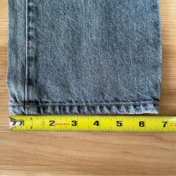 PacSun High Rise Straight Leg Jeans Blue Button Fly Women’s Size 26 - Picture 12 of 12